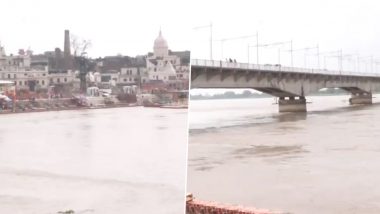 Ayodhya: Water Level of Saryu River in Uttar Pradesh Crosses Danger Mark Amid Heavy Rainfall, Boat Services Suspened