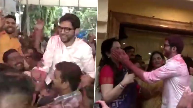 Mumbai University Senate Elections 2024 Result: Aaditya Thackeray-Led Yuva Sena Celebrates Victory at Matoshree (Watch Video)