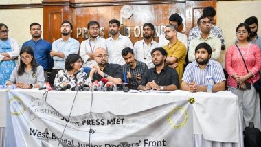 Kolkata Doctor Death: West Bengal Junior Doctors’ Front Demands Removal of Top Officials, Expedite Justice for RG Kar Rape-Murder Victim