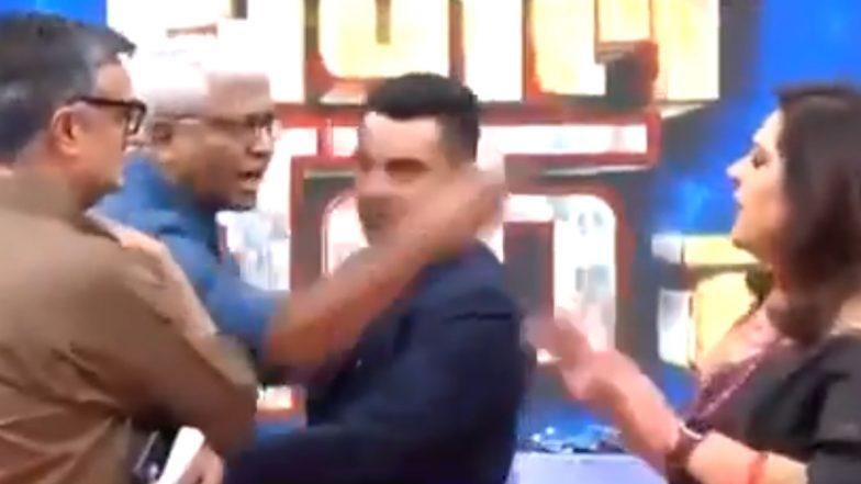 Brawl on Live TV Show: Ashutosh Gets Into Fight With Anand Ranganathan During News Debate, Video Surfaces