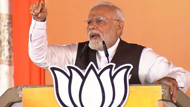 Haryana Assembly Elections 2024: PM Narendra Modi Hits Out at Congress Over Its Caste Politics, Says Party “Wants To Crush Patriotism” in Country (Watch Video)