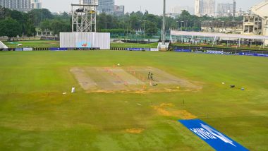 AFG vs NZ One-Off Test 2024: Day 1 Called Off Without a Ball Being Bowled Due to Wet Outfield at Greater Noida's Shahid Vijay Singh Pathik Sport Complex