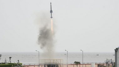 DRDO, Indian Navy Successfully Flight Test Short-Range Surface-to-Air Missile off Coast of Odisha (Watch Video)