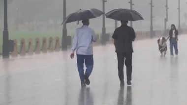 Delhi Rains: Traffic Crawls in Parts of National Capital After Heavy Rain (Watch Videos)