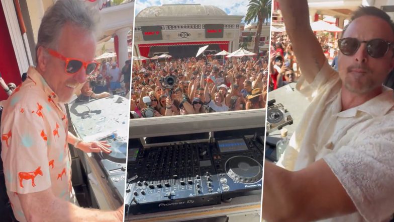 ‘Breaking Bad’ Duo Bryan Cranston and Aaron Paul Turn DJ’s at Las Vegas’ Encore Beach Club (Watch Video)