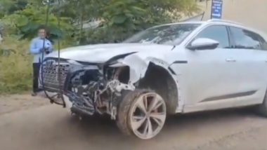 Sanket Bawankule Audi Accident: Nagpur Police Arrest Driver Arjun Hawre After Luxury Car, Owned by Maharashtra BJP Chief Chandrashekhar Bawankule’s Son, Hit Several Vehicles