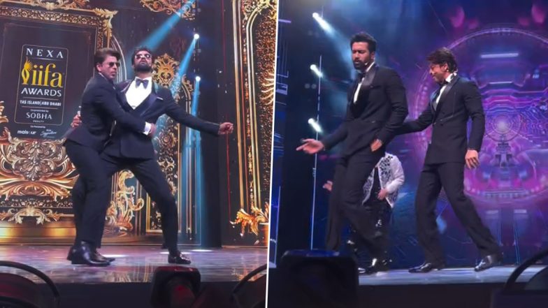 SRK and Vicky Kaushal Steal the Show at IIFA 2024 With Their Impromptu Dance Moments (Watch Videos)