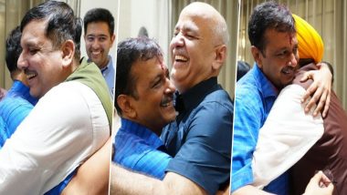 Arvind Kejriwal Released From Tihar Jail: Delhi CM Returns Home Amid Emotional Reunion, Celebrations After Release From Prison (Watch Video)