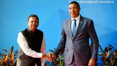 Andrew Holness Maiden Visit to India: Jamaican PM Arrives in New Delhi at the Invitation of Prime Minister Narendra Modi, Several High Level Meetings on Agenda (See Pics)