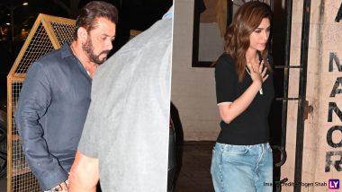 Malaika Arora’s Father Anil Mehta Dies: Salman Khan and Kriti Sanon Arrive To Support Actress and Her Family During Their Time of Grief (Watch Video and Pic)