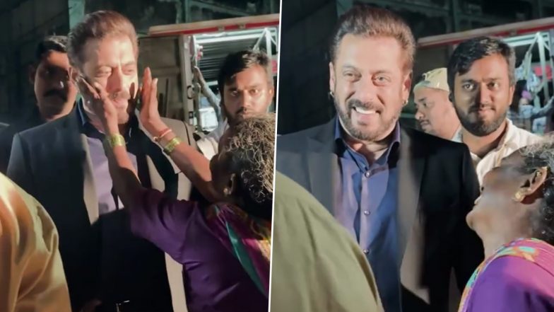 Salman Khan Spotted Arriving on the Sets of ‘Bigg Boss 18’; Video Capturing Actor’s Heartwarming Interaction With an Elderly Woman Goes Viral – WATCH