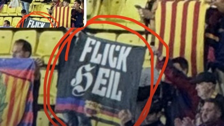 Barcelona Fans Banned For One Champions League 2024-25 Away Match! Spanish Side Penalised By UEFA in Addition To Fine of 10,000 Euros As Punishment For Racist Behavior From Supporters