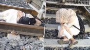 Motihari Suicide Attempt Foiled: Girl Trying To End Life Falls Asleep on Railway Tracks, Saved After Loco Pilot Stops Train in Time (Watch Video)