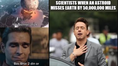 15th September 2024 Asteroid News Funny Memes and Informative Reels Go Viral As NASA Warns 'Potentially Hazardous' Asteroids at Risk of Colliding With the Earth