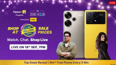 Flipkart Big Billion Days Sale: POCO Deals on Premium Smartphones To Reveal Today at 7 PM; Check Details