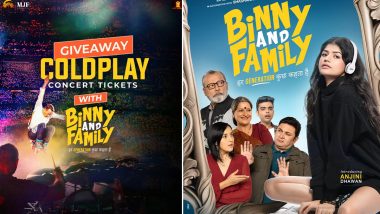 'Binny and Family': Balaji Motion Pictures Offers 4 Tickets to Coldplay India Tour 2025 to Promote Anjini Dhawan's Film; Here's How You Can Grab 'Em