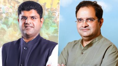 Haryana Assembly Elections 2024: Battle of Titans in Jat-Dominated Uchana Kalan Constituency, JJP’s Dushyant Chautala Set To Clash Against Congress Nominee Brijendra Singh in Upcoming Polls