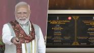 PM Narendra Modi Lays Foundation Stone for Multiple Development Projects Worth Over INR 8,000 Crore in Ahmedabad (Watch Video)