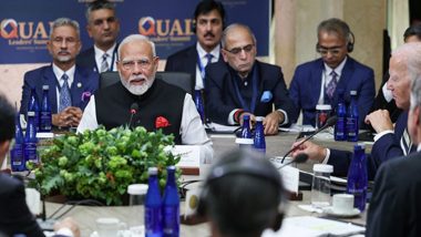 Quad Summit 2024: PM Narendra Modi Describes Quadrilateral Security Dialogue As Force of Global Good, Says It Is Here To Stay, Partner and Contribute (See Pics)