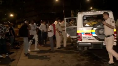 Mumbai Road Accident: 27-Year-Old Woman Killed After Speeding Car Hits Her in Malad (Watch Video)