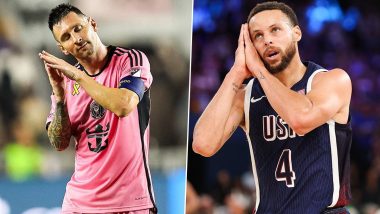 Lionel Messi Imitates Stephen Curry’s ‘Night Night’ Celebration During Inter Miami vs Philadelphia Union MLS 2024 Match (See Pics)