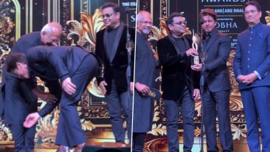 IIFA Awards 2024: Shah Rukh Khan Wins Best Actor for ‘Jawan,’ Receives the Honour From AR Rahman and Mani Ratnam (Watch Video)