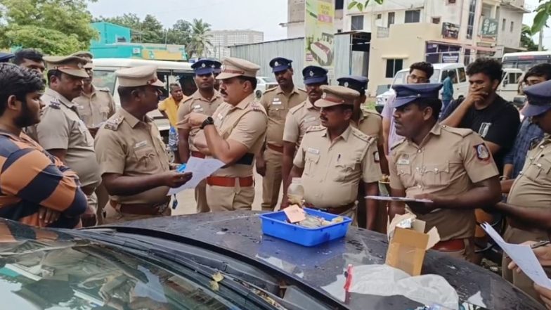 Chennai Drug Bust: Police Raid Flats in Abode Valley Near SRM University, 9 College Students Among 10 Arrested for Smuggling Ganja and Other Banned Contraband (See Pics)