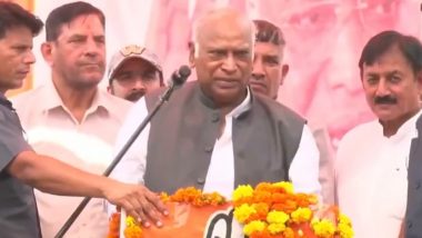 Jammu and Kashmir Assembly Elections 2024: Mallikarjun Kharge Cancels Udhampur Rally After Falling Ill During Kathua Speech; Now Stable