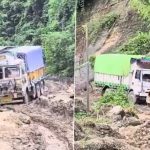 Mizoram: Severely Deteriorating Condition of NH-306 and NH-6 Triggers Petrol Shortage in State, Oil Tanker Drivers’ Outfit Announces Strike; Video Shows Trucks Struggling To Run on Dilapidated Roads