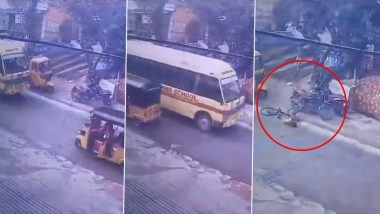 Accident Caught on Camera in Borabanda: Student Run Over by Bus in Horrific Incident, Dies ( Disturbing Video)