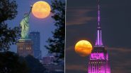 Harvest Moon 2024 Pictures and Videos: Breathtaking View of September Full Moon Mesmerises Skywatchers Across the World