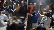 Animal Sacrifice: Enthusiastic Fans Chop Off Goat&rsquo;s Head Outside Theatre Ahead of Devara Screening; Disturbing Video Surfaces