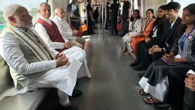 Gujarat: PM Modi Travels in Ahmedabad Metro After Inaugurating 2nd Phase