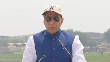 Defence Minister Rajnath Singh Attends  Tarang Shakti Exercise 2024 at Jodhpur Air Force Station