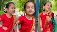 &lsquo;Ghum Hai Kisikey Pyaar Meiin&rsquo;: Amayra Khurana Aka Sai Looks Irresistibly Cute in Traditional Outfit As She Welcomes Ganapati Bappa Home (Watch Video)