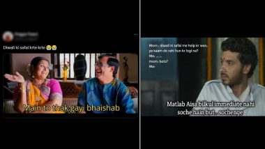 ‘Diwali Ki Safai’ Funny Memes: From Munna Bhaiya’s Hilarious Mirzapur Dialogues to Hansa-Praful Khichdi Jokes, Viral Posts on Deep Cleaning Ahead of Diwali 2024 Are Relatable AF!