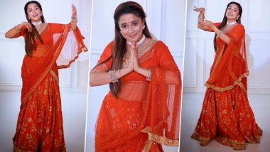 Tina Datta Dances to ‘Jaidev Jaidev Aarti’ Ahead of Ganesh Chaturthi (Watch Video)	 