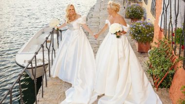 Rebel Wilson Looks Ethereal in White Gown for Her Romantic Wedding to Ramona Agruma in Sardinia, Italy (See Pic)