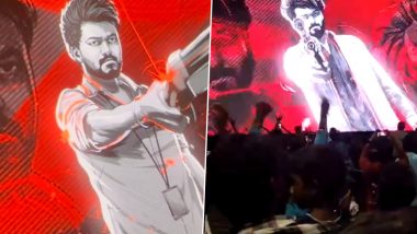 ‘The Greatest of All Time’: Thalapathy Vijay Fans Go Berserk As They React to His NEW Title Card in Theatres; Video Goes Viral – WATCH