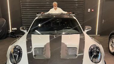 Ajith Kumar Buys Luxurious Porsche 911 GT3 RS Worth INR 3.5 Crore; Wife Shalini Shares First Look! (See Pics)