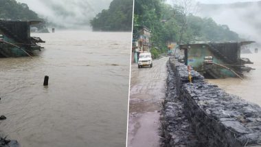 Sikkim Landslides: NH10 Blocked Due to Heavy Rainfall Triggering Landslides; IMD Issues Red Alert for Next 2 Day