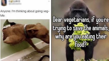 World Vegetarian Day 2024 Funny Memes: Hilarious Vegan Jokes, Food GIFs, Viral Posts and Images You Need To Send to Your Vegetarian Friends Right Now!