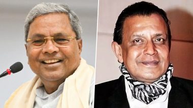 ‘He Deserves This Honour’: Karnataka CM Siddaramaiah Congratulates Mithun Chakraborty on Prestigious Dadasaheb Phalke Award Recognition