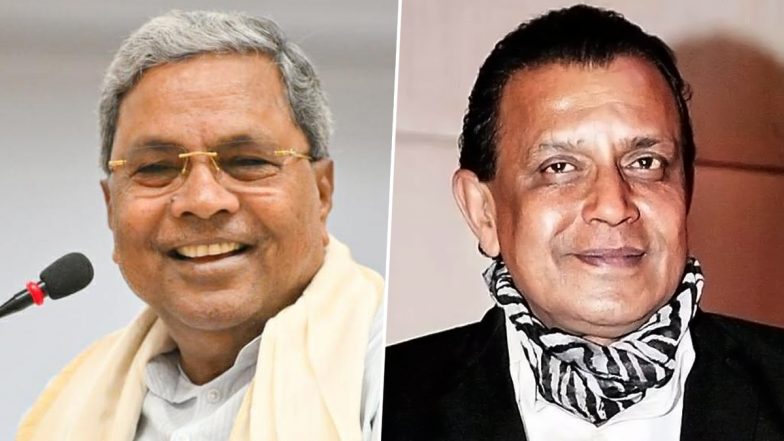 Karnataka CM Siddaramaiah Congratulates Mithun Chakraborty on Dadasaheb Phalke Award Recognition
