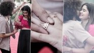 &lsquo;Bigg Boss&rsquo; Malayalam Fame Rishi Kumar Proposes to Girlfriend Aishwarya Unni; Shares Heartwarming Engagement Video &ndash; WATCH