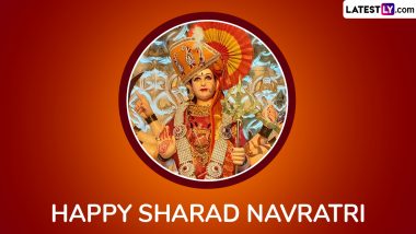 Happy Navratri 2024 Wishes and Wallpapers: Sharad Navratri Greetings and Maa Durga Images To Celebrate the Nine-Day Festival Dedicated to Goddess Durga