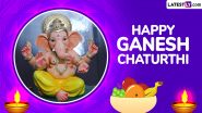 Happy Ganesh Chaturthi 2024 Images and Vinayaka Chavithi HD Wallpapers for Free Download Online: Wish Happy Vinayaka Chaturthi With WhatsApp Messages and Greetings