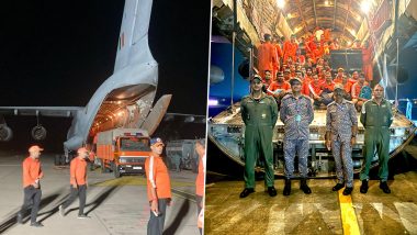 Andhra Pradesh Floods: Indian Airforce Sends 2 IL-76 Aircraft To Help With Disaster Relief in Flood-Hit State (See Pics)