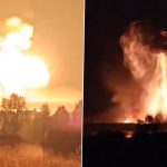 Russia Blast: Explosions Reported at Toropets Military Site Allegedy After Drone Strike (Watch Video)