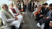 Narendra Modi Takes First Ride on Newly Inaugurated Phase-II of Ahmedabad Metro Rail Project ( See Pics)